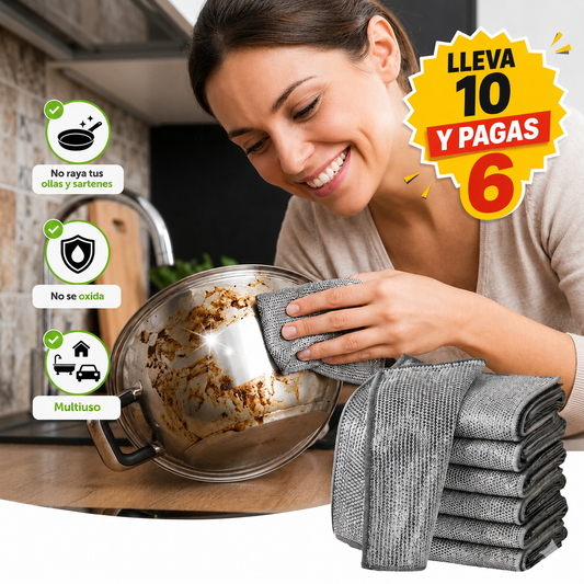 Paños Metálicos Multiuso de Limpieza SteelClean